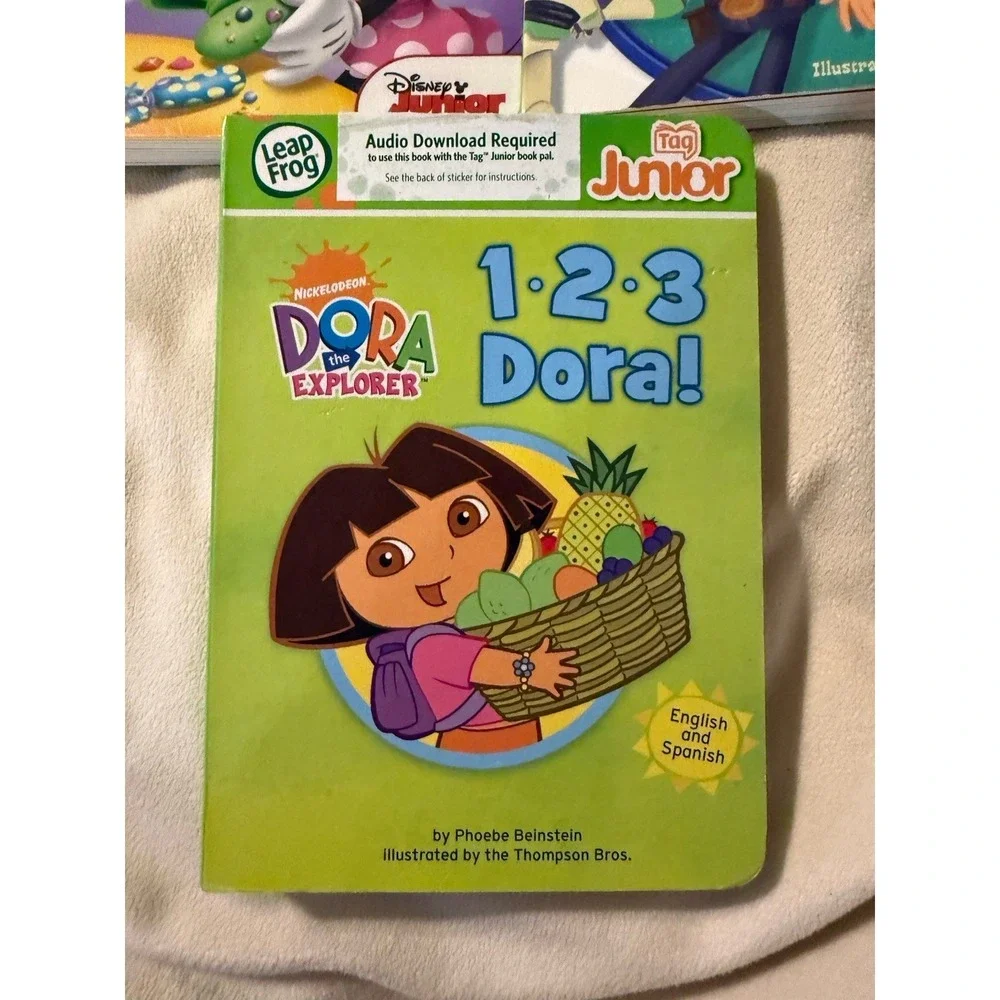 Leapfrog Tag Junior Disney and Nickelodeon Book Lot Of 3 Dora Minnie Toy Story